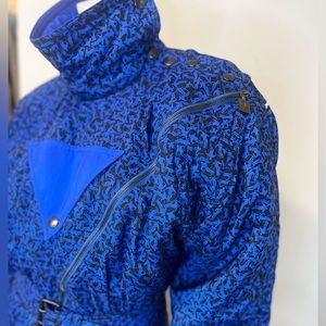 Vintage 80s Kaelin Styled by Peter Steinebronn Ski Wear Snow Suit • Blue • S